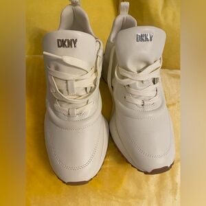 DKNY Cream Athletic Shoes